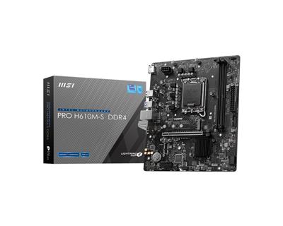 MOTHER S1700 DDR4 MSI PRO H610M S RAMx2 NVMEx1 HDMI (1700 V2)